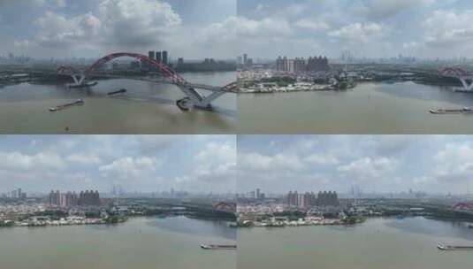 珠江新光大桥高清在线视频素材下载