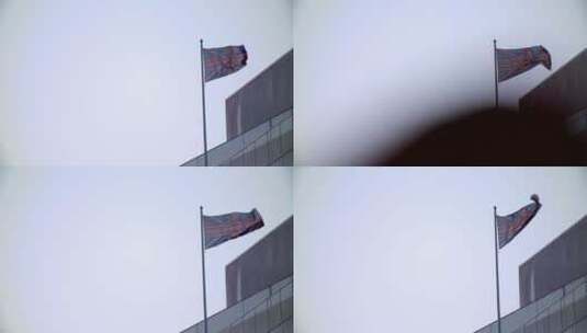 英国国旗在伦敦飘扬高清在线视频素材下载