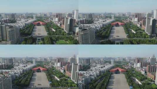 航拍武汉辛亥革命博物馆高清在线视频素材下载