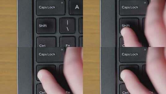 顶视图拇指按压移位按钮键盘高清在线视频素材下载