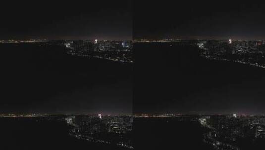泉州洛江区夜景惠安洛阳江大桥夜景城市夜景高清在线视频素材下载
