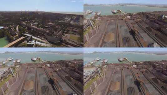 巴西铁矿石厂航拍高清在线视频素材下载