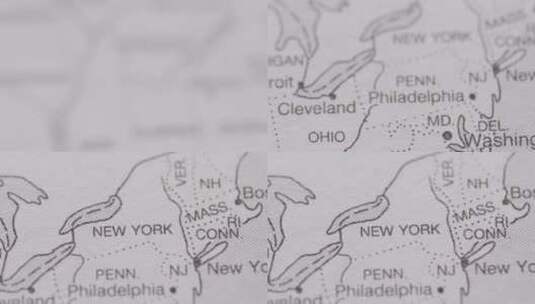 百科全书上的美国地图高清在线视频素材下载