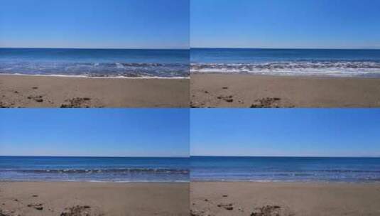海滩沙滩海浪海边海水高清在线视频素材下载