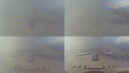 云雾胶东机场高清在线视频素材下载