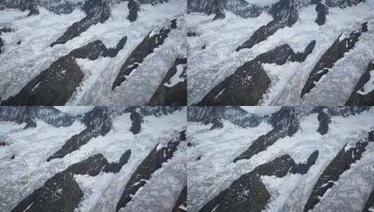 大冰川的山崖高清在线视频素材下载