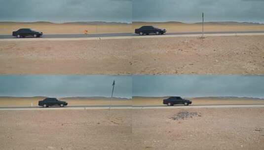 西藏旅游风光317国道奔跑小轿车高清在线视频素材下载
