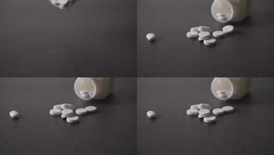 药-药片-洒落的药高清在线视频素材下载