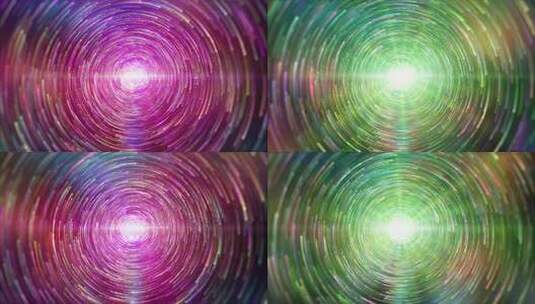 漂亮彩色宇宙太空星轨摄影粒子光线演出背景高清在线视频素材下载
