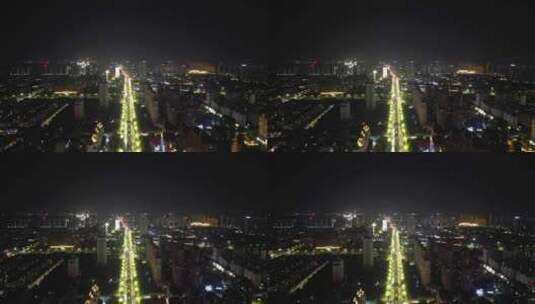 河南许昌城市夜景高清在线视频素材下载