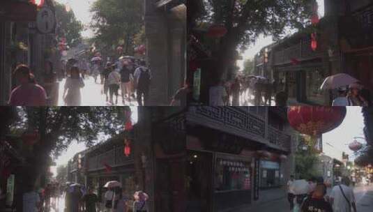 扬州古城东关街高清在线视频素材下载