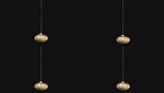 圣诞节 彩球吊饰 装饰球（透明通道）高清在线视频素材下载