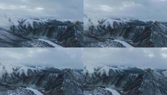 西藏那曲嘉黎雪山延时高清在线视频素材下载