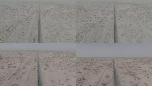 新疆沙漠公路高清在线视频素材下载