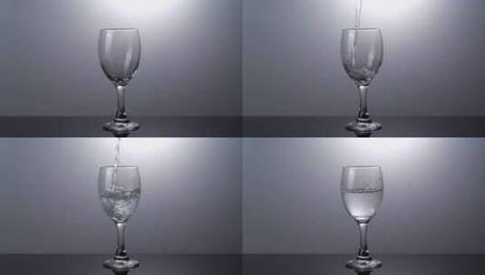 倒白酒 倒水 水杯高清在线视频素材下载