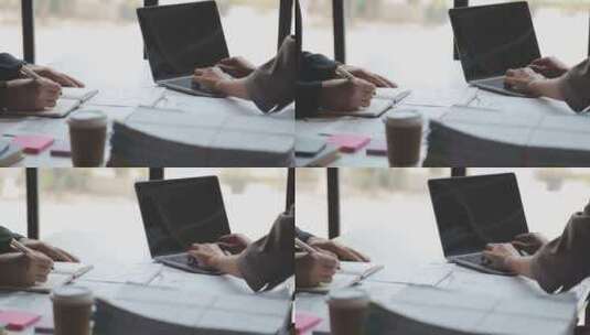 两个人讨论商业项目高清在线视频素材下载