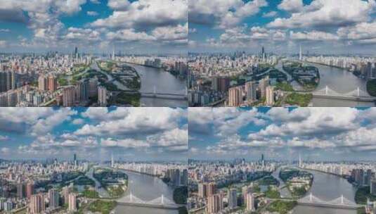 广州塔珠江新城延时高清在线视频素材下载