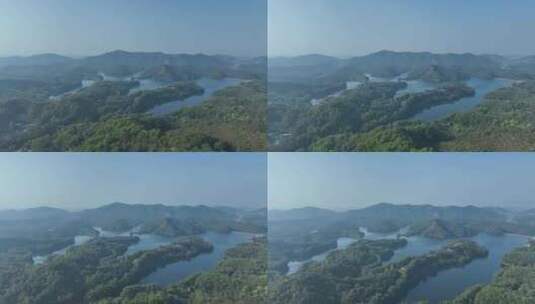 森林山水湖泊航拍青山绿水山川河流山峰风景高清在线视频素材下载