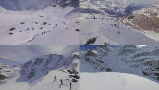 【4K】极限滑雪运动素材高清在线视频素材下载