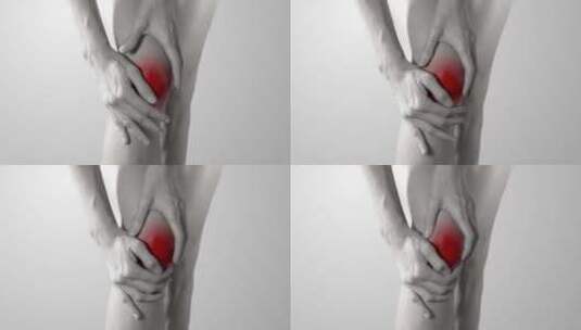 膝盖疼痛高清在线视频素材下载