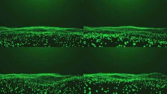 绿色粒子高清在线视频素材下载