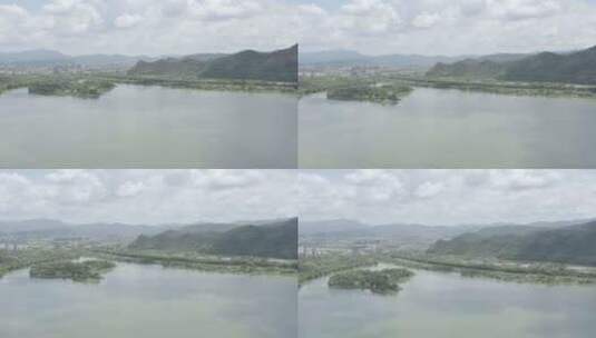 「有版权」原创S-LOG3航拍灵湖4K-6高清在线视频素材下载