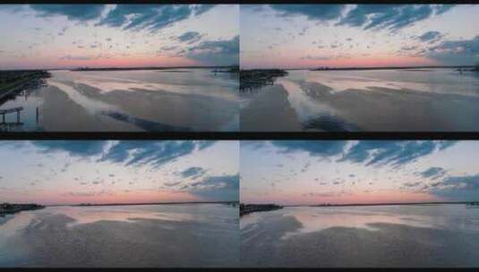 长岛纽约海岸线无人机高清在线视频素材下载