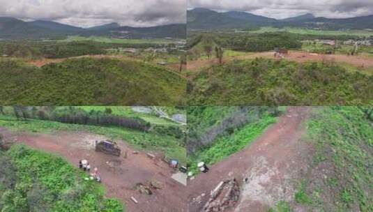 腾冲火山地热国家地质公园航拍高清在线视频素材下载