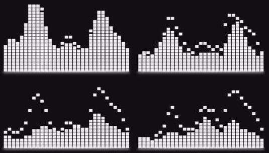 5个音频均衡器视频-直杆-环路高清在线视频素材下载