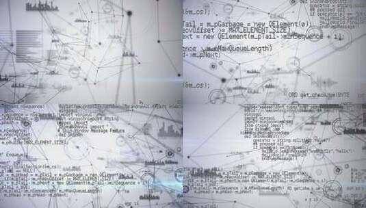 程序代码和不同的图形高清在线视频素材下载