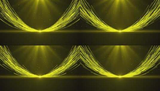 4k金色粒子光线晚会背景AE模板高清AE视频素材下载