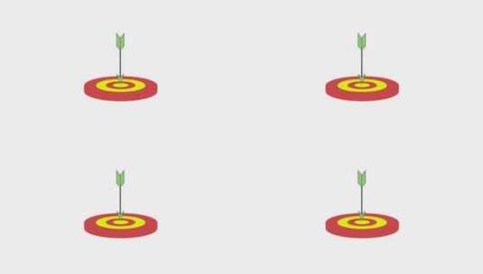 营销目标策略符号动画。业务目标实现，目标高清在线视频素材下载