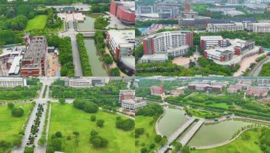 上海闵行区上海交通大学闵行校区校园风景风高清在线视频素材下载