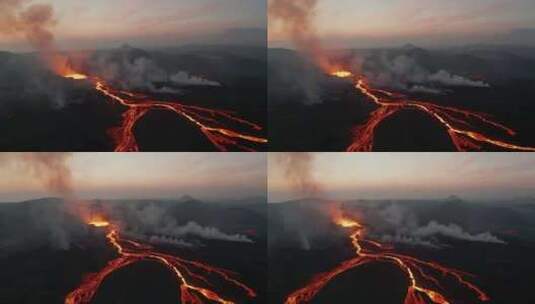 格尔丁达加尔斯戈斯火山【4K]高清在线视频素材下载