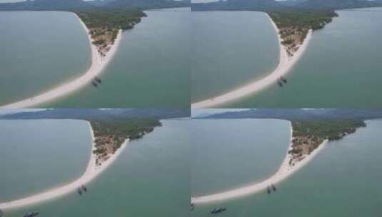泰国姚岛莱姆哈德海滩鸟瞰图高清在线视频素材下载