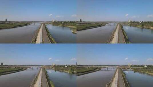 黄河上的高架高清在线视频素材下载