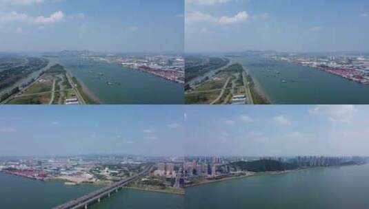 【4K30帧】湖南长沙月亮岛航拍无人机高清在线视频素材下载