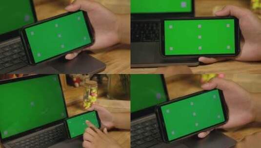 绿屏手机电脑可替换 绿幕抠像 横屏高清在线视频素材下载