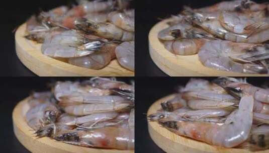 鲜虾海白虾小河虾明虾大虾高清在线视频素材下载