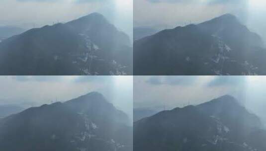 航拍九宫山高清在线视频素材下载