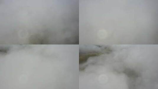 航拍穿云海高清在线视频素材下载