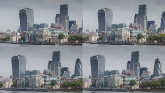 金融大厦英格兰城市高清在线视频素材下载
