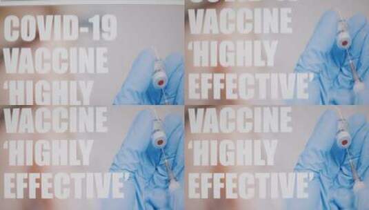 屏幕上滚动的新冠肺炎疫苗高清在线视频素材下载