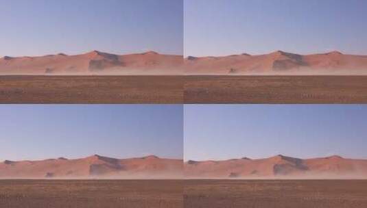 沙尘暴吹起沙子高清在线视频素材下载