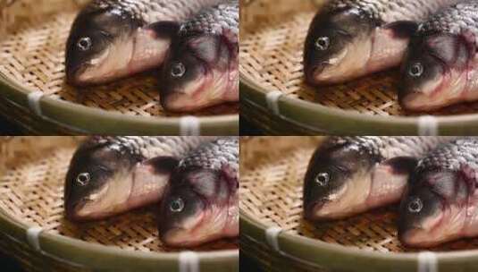 鱼鳃辨别鱼新鲜程度高清在线视频素材下载