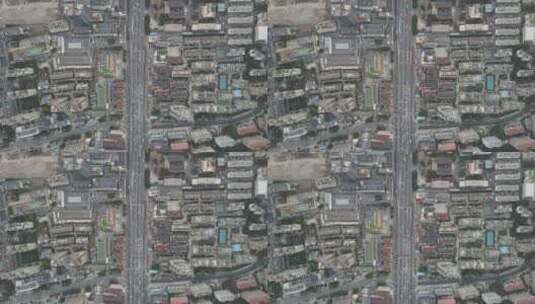 上海黄浦区俯瞰大地4K航拍原素材高清在线视频素材下载
