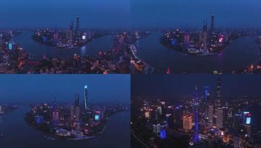 上海夜景高清在线视频素材下载