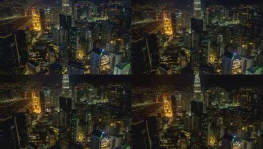 吉隆坡城市夜景高清在线视频素材下载