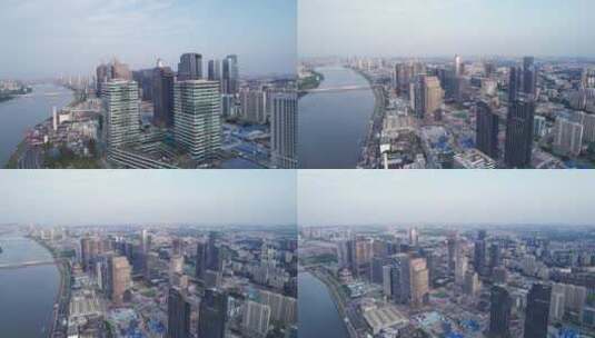 广州琶洲CBD航拍高清在线视频素材下载