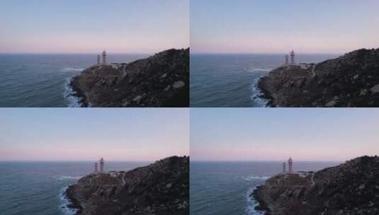 海边灯塔航拍视频高清在线视频素材下载